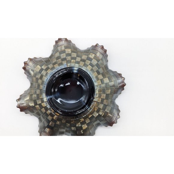 Northwood Iridescent Grape and Cable Plate Carnival Glass Vintage - Picture 4 of 16